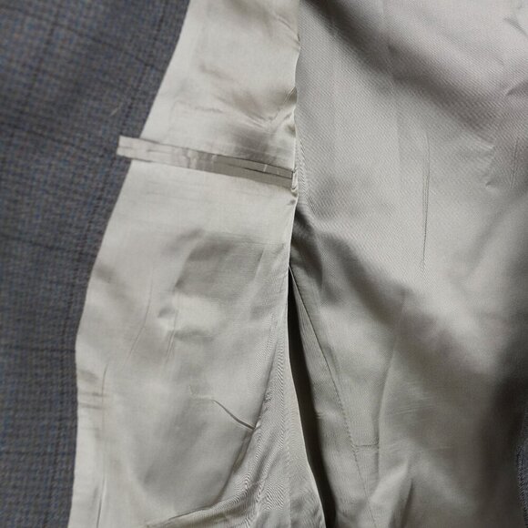 Oscar de la Renta Men’s Tailored‎ Blazer Classic Houndstooth Pattern L - Picture 11 of 14